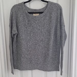 Hollister Gray Cable Knit Sweater
